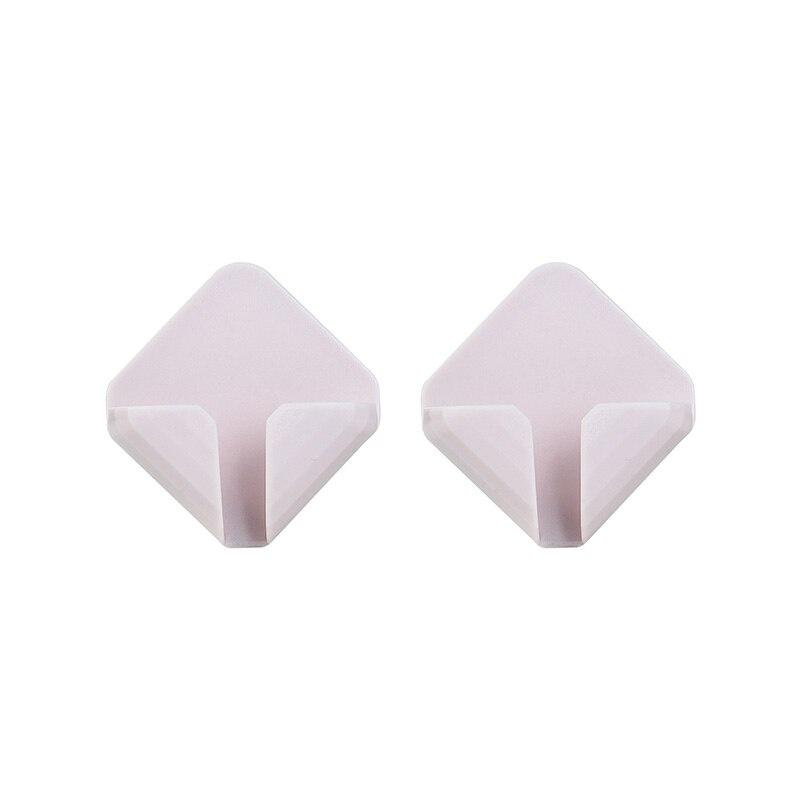 4Pcs Wall Storage Hook Power Plug Socket Hanger Holder Punch-free Transparent Strong Adhesive Hook Home Office Kitchen Bathroom