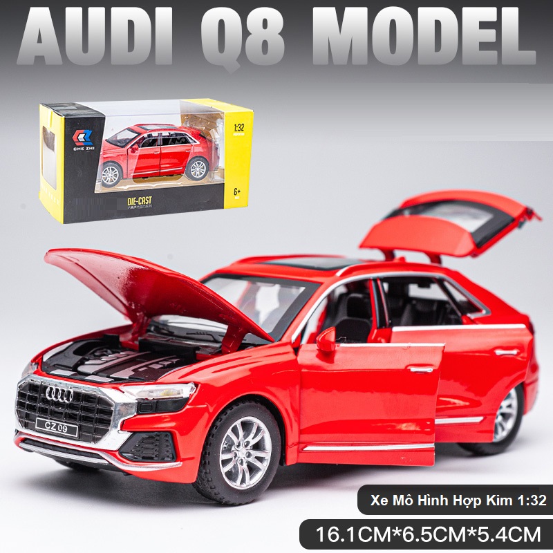 Xe Mô Hình Hợp Kim Audi Q8 SUV Tỉ Tệ 1:32 Sang Trọng Đẳng Cấp 