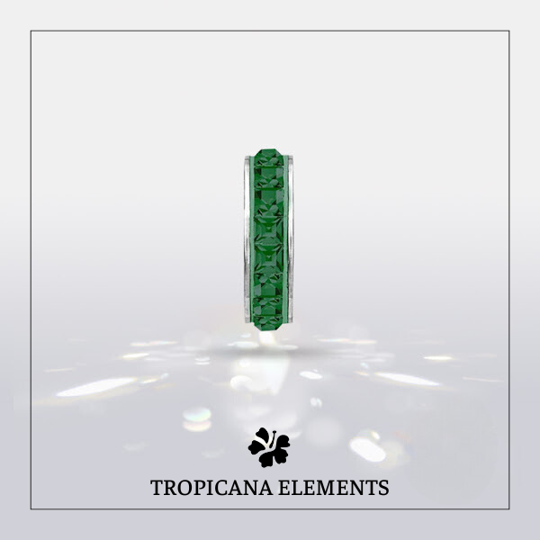 Lắc Tay Tropicana Phối Charm Swarovski Pha Lê Cà Rốt 5 Size
