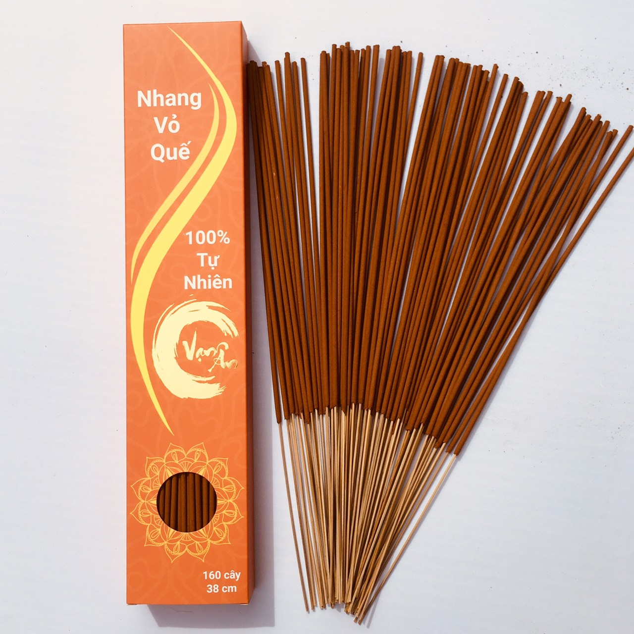 Nhang vỏ quế Vạn Ân 38cm 160 cây (Cinnamon incense)