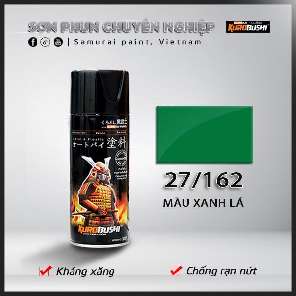 Sơn xịt Samurai Kurobushi - MÀU XANH LÁ 162 (400ml)