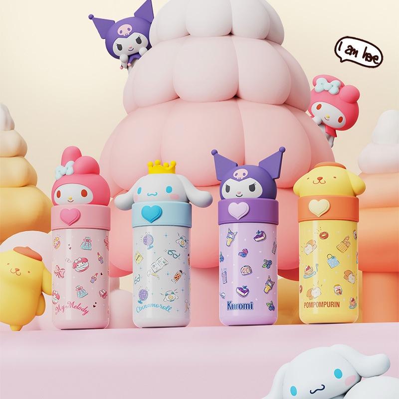 Bình giữ nhiệt Sanrio family inox316 siêu cute 350ml