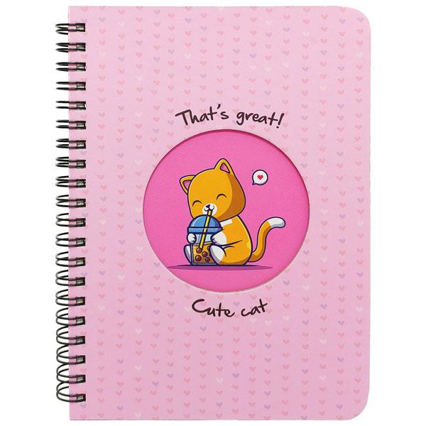 Sổ Lò Xo Teen Kẻ Ngang 80gsm Cute Cat - The Sun