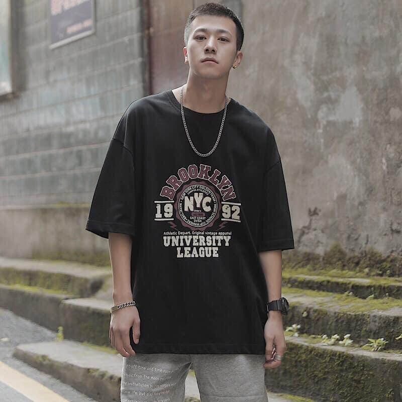 Áo thun tay lỡ form rộng hoạ tiết 1992 - Unisex nam nữ đều mặc được