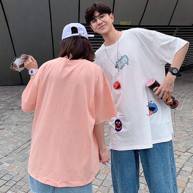 Áo thun tay lỡ form rộng unisex Be Yourself - Kaws Ulzzang