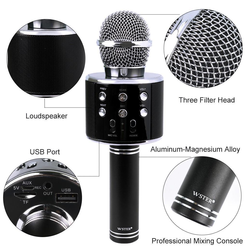 Mic karaoke KTC ko dây bluetooth WS858 WS-858