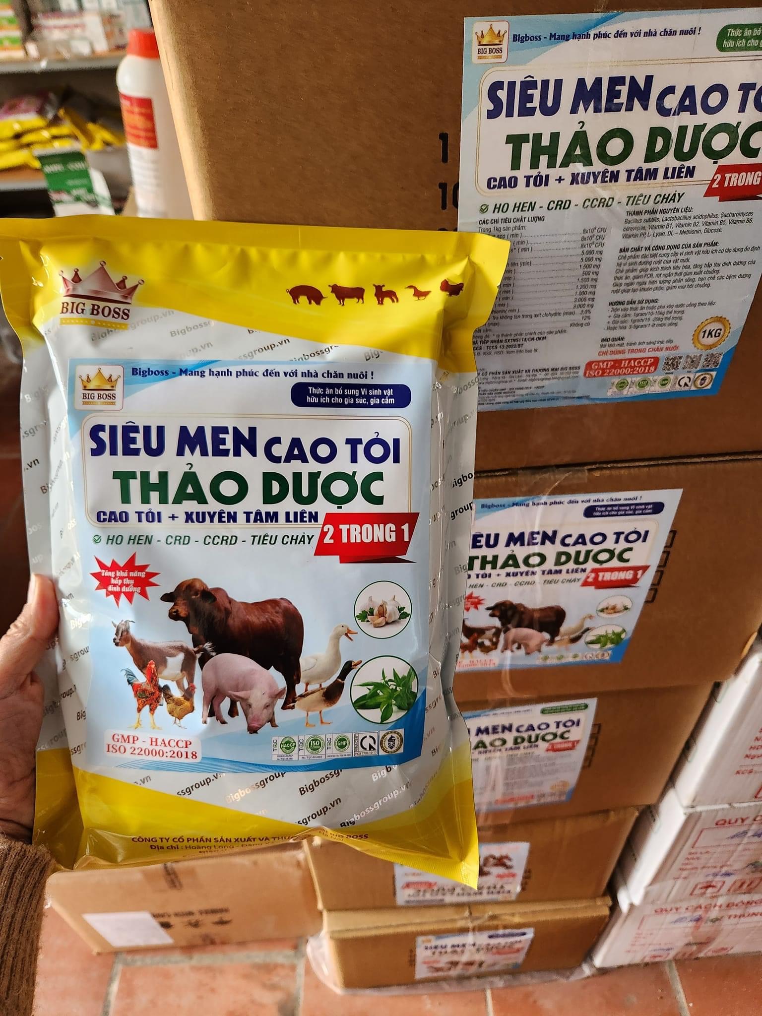 SIÊU MEN CAO TỎI THẢO DƯỢC KẾT HỢP XUYÊN TÂM LIÊN 1kg loại cao cấp