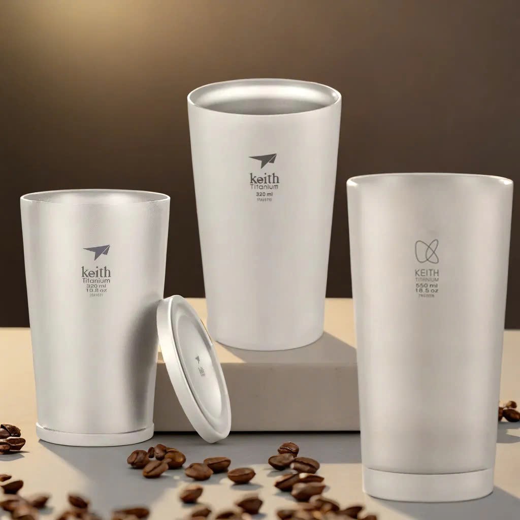Cốc cà phê 2 lớp Keith Titanium Ti3150 320ml