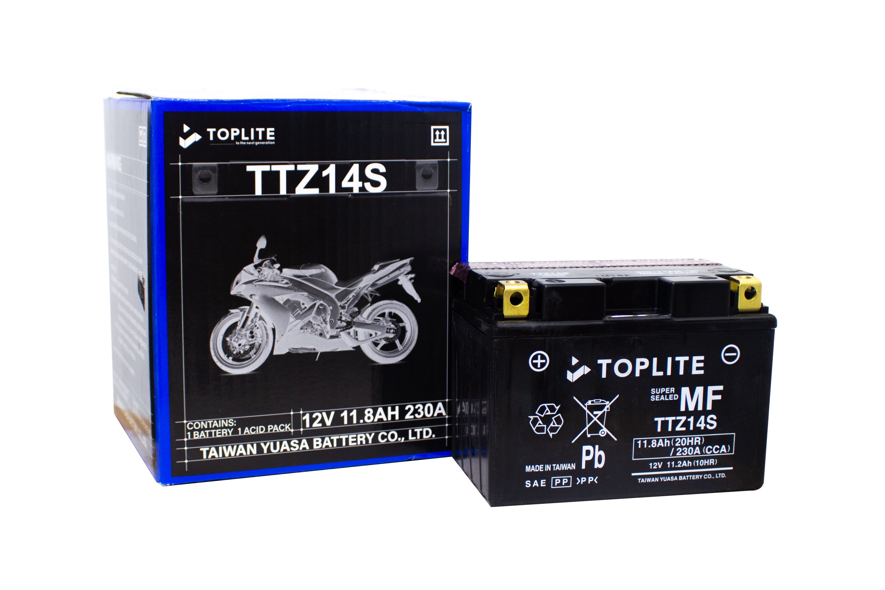 Bình Ắc Quy TopLite TTZ14S 12V 11.2AH Chính Hãng Bảo Hành 6 Tháng