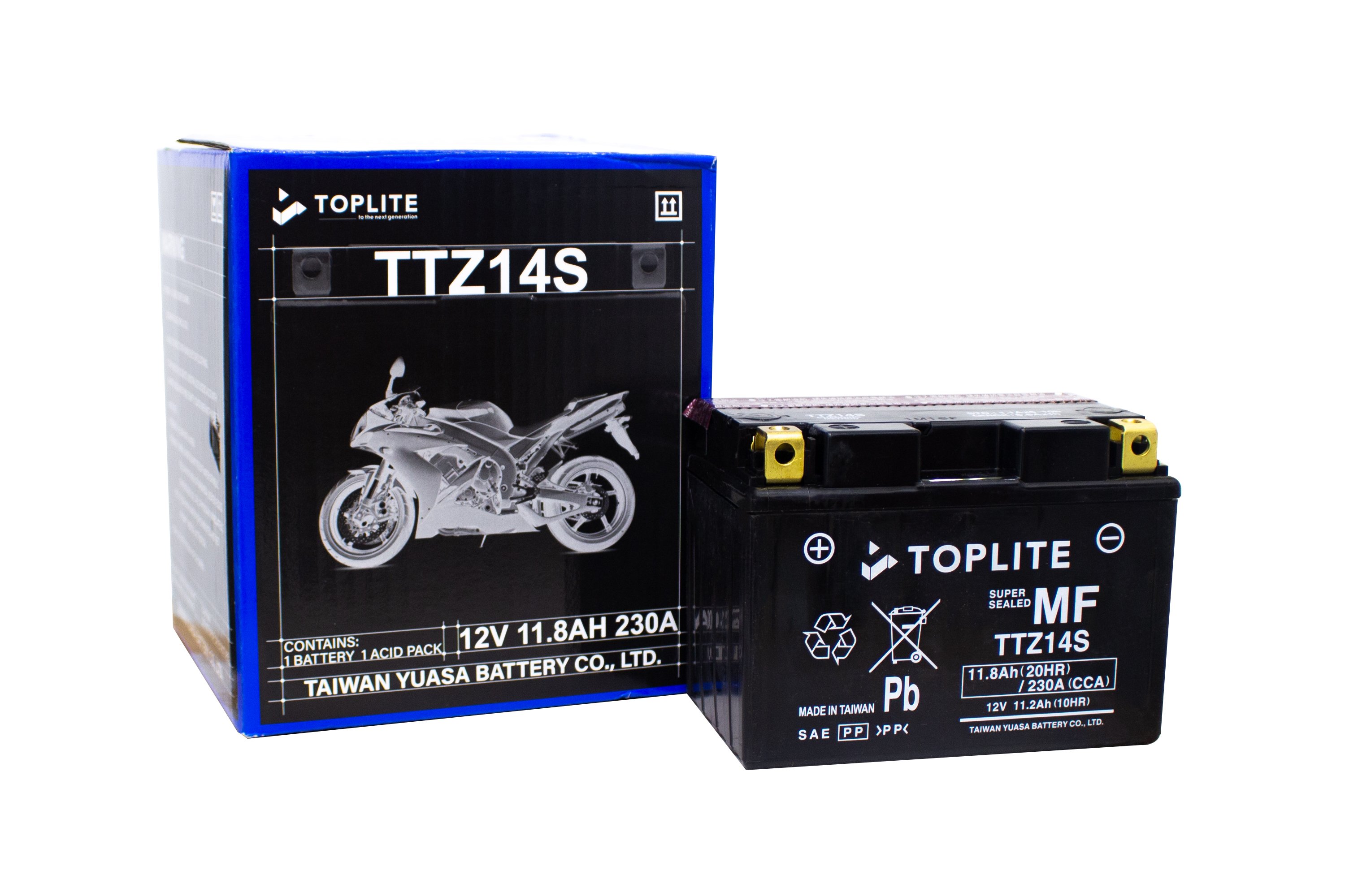 Ắc quy Motor Toplite TTZ14S 12V-11.2Ah