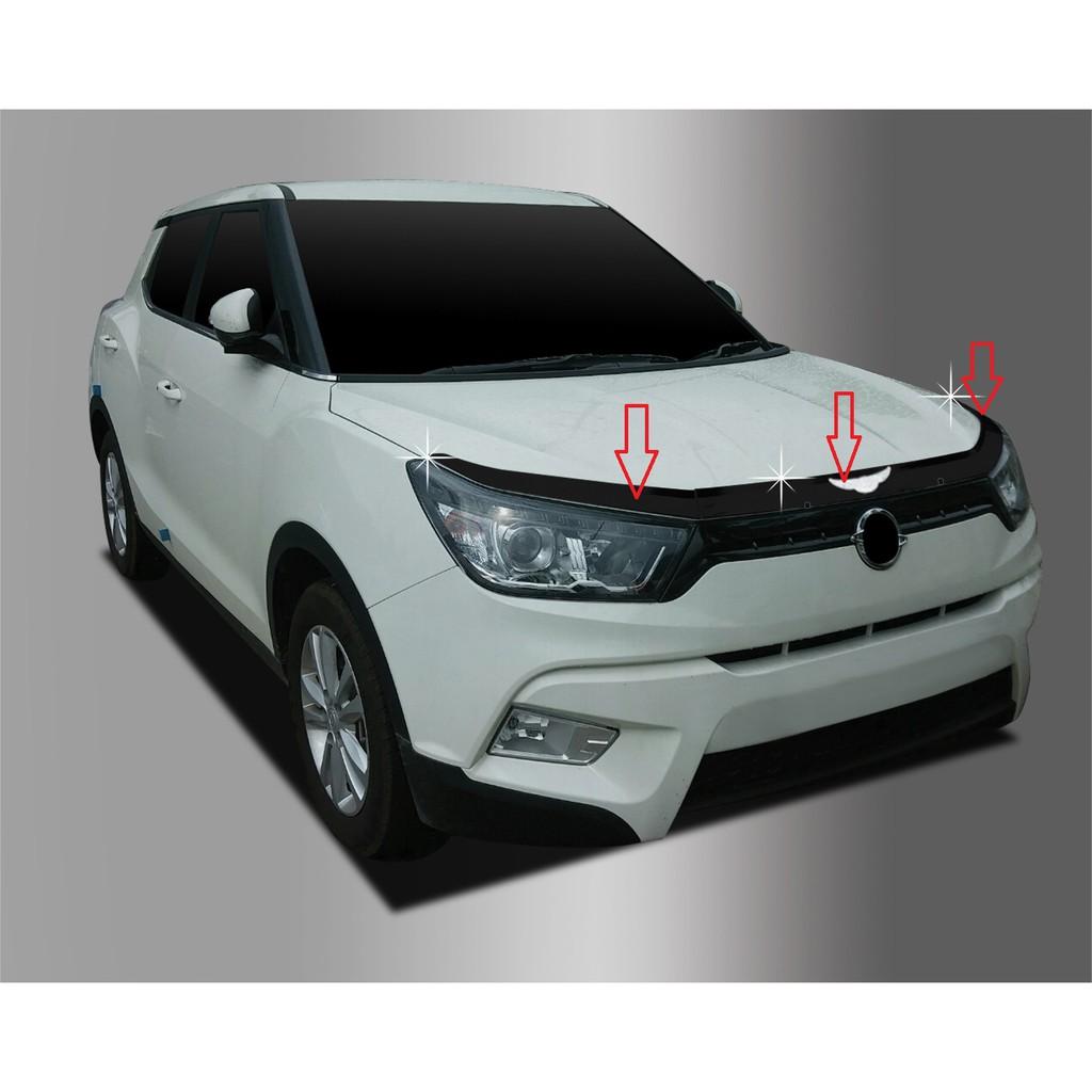 Ốp trang trí nắp capo xe Ssangyong Tivoli 2015 - 2018