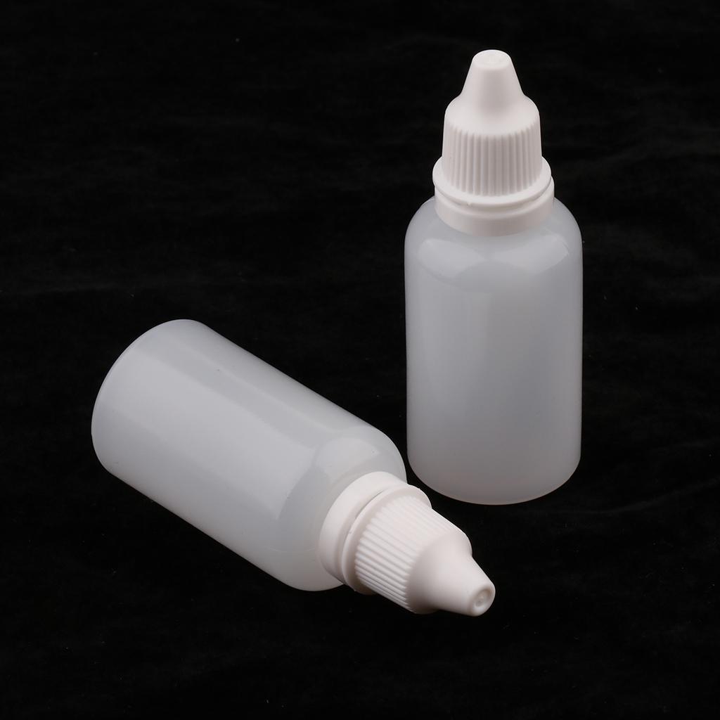 20pcs Reusable Empty Dropper Bottle Eye Liquid Vials 30ml