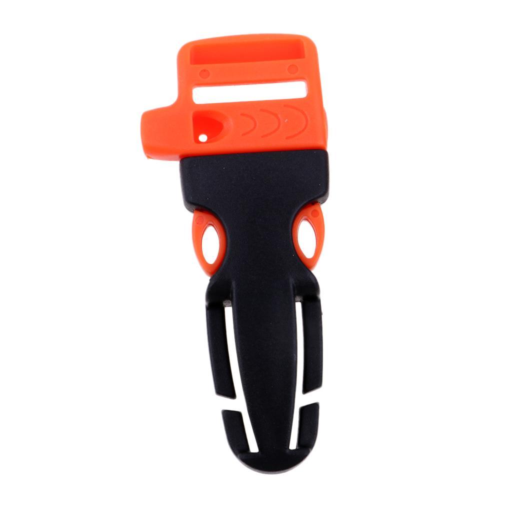 10pcs Cord Bracelet Side Release Buckle Survival Whistle 7.5x3.5cm Black