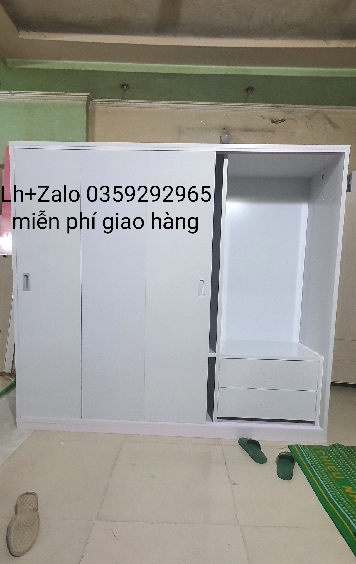 Tủ nhựa đài Loan 5 cánh cửa lùa