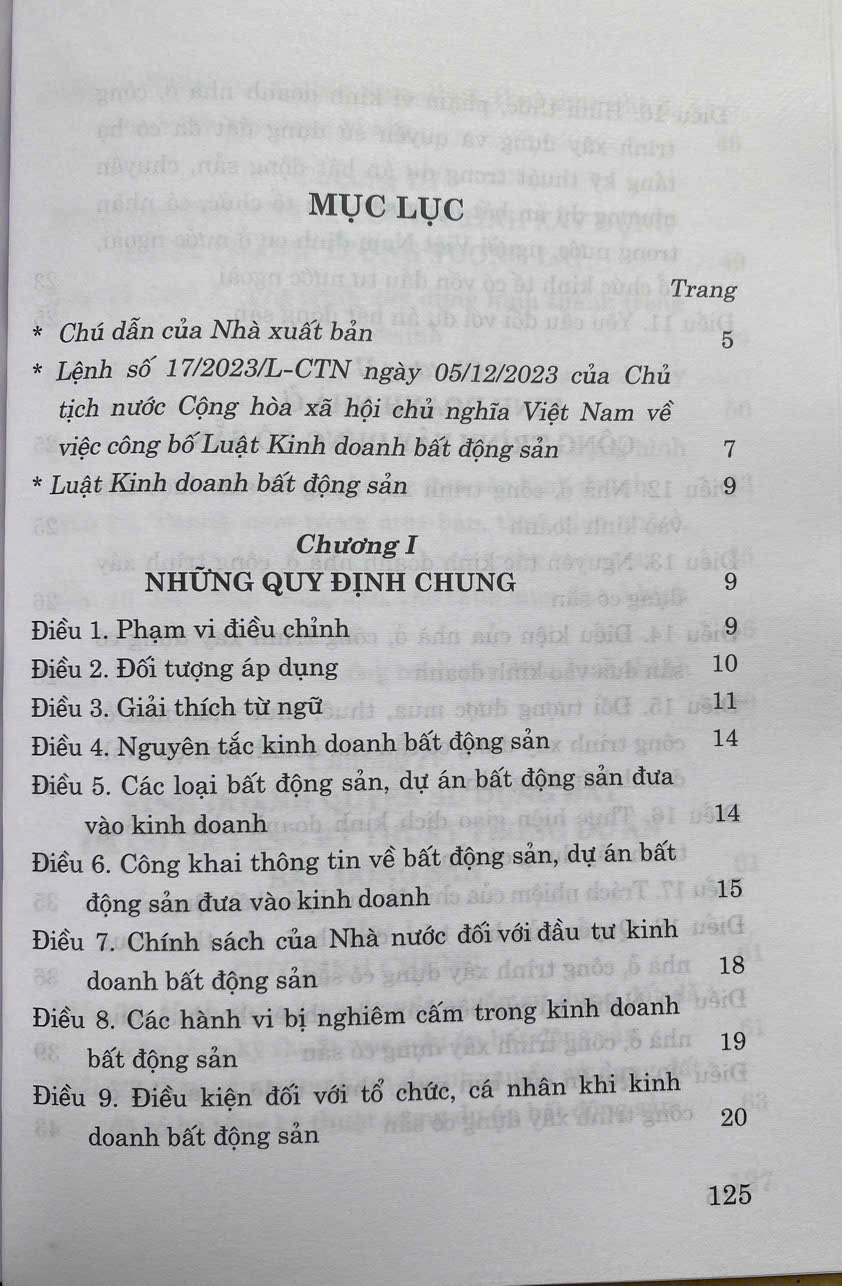 Luật Kinh Doanh Bất Động Sản Năm 2023 ( Sửa đổi, bổ sung năm 2024 )