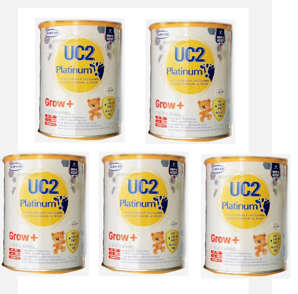 Combo 5 lon Sữa công thức UC2 Platinum Grow+ lon 800g