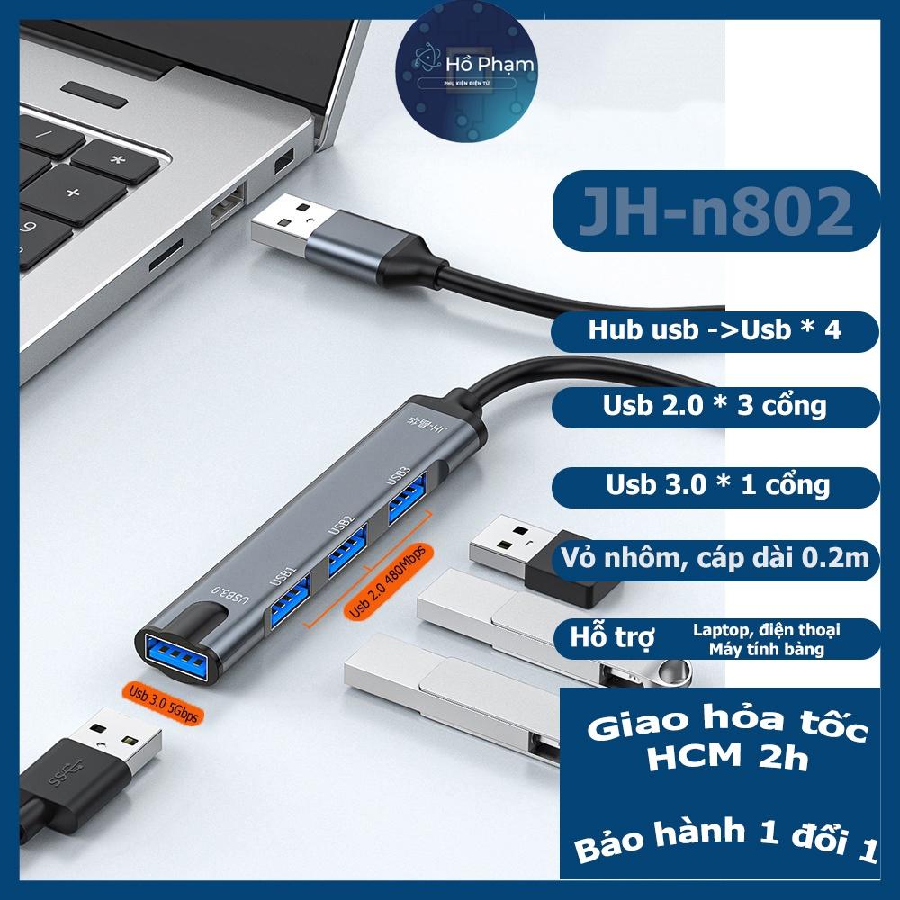 Hub chia usb a, usb type c ra tai nghe và usb 3.0 cho điện thoại, máy tính bảng, laptop - Jinghua