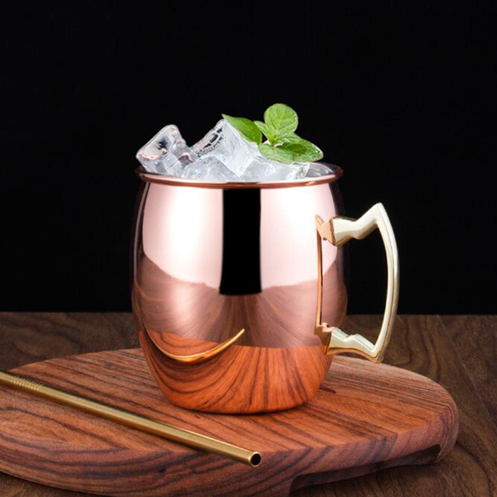 Cocktail Stainless Steel Moscow Mule Mug Steel Plated Cup Beers Wine Tea