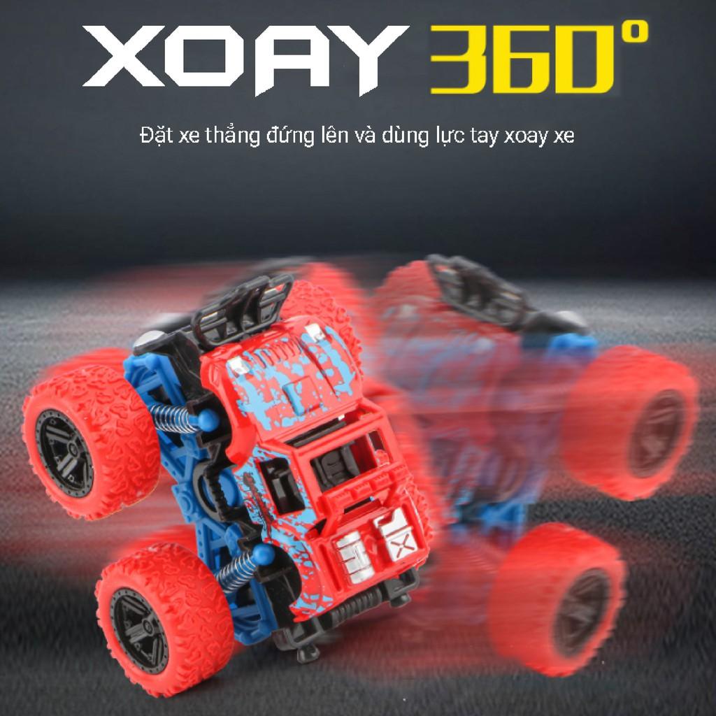 Xe ô tô địa hình cực ngầu xe chạy quán tính xoay 360 độ nhựa ABS an toàn dành cho bé