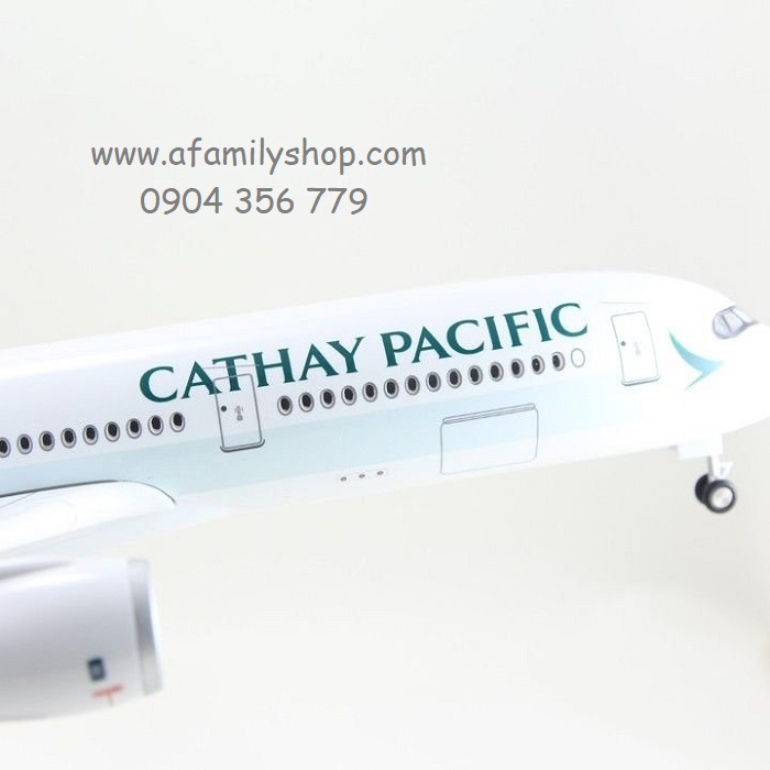 Mô hình máy bay tĩnh A350 Cathay Pacific 47cm có bánh xe và led