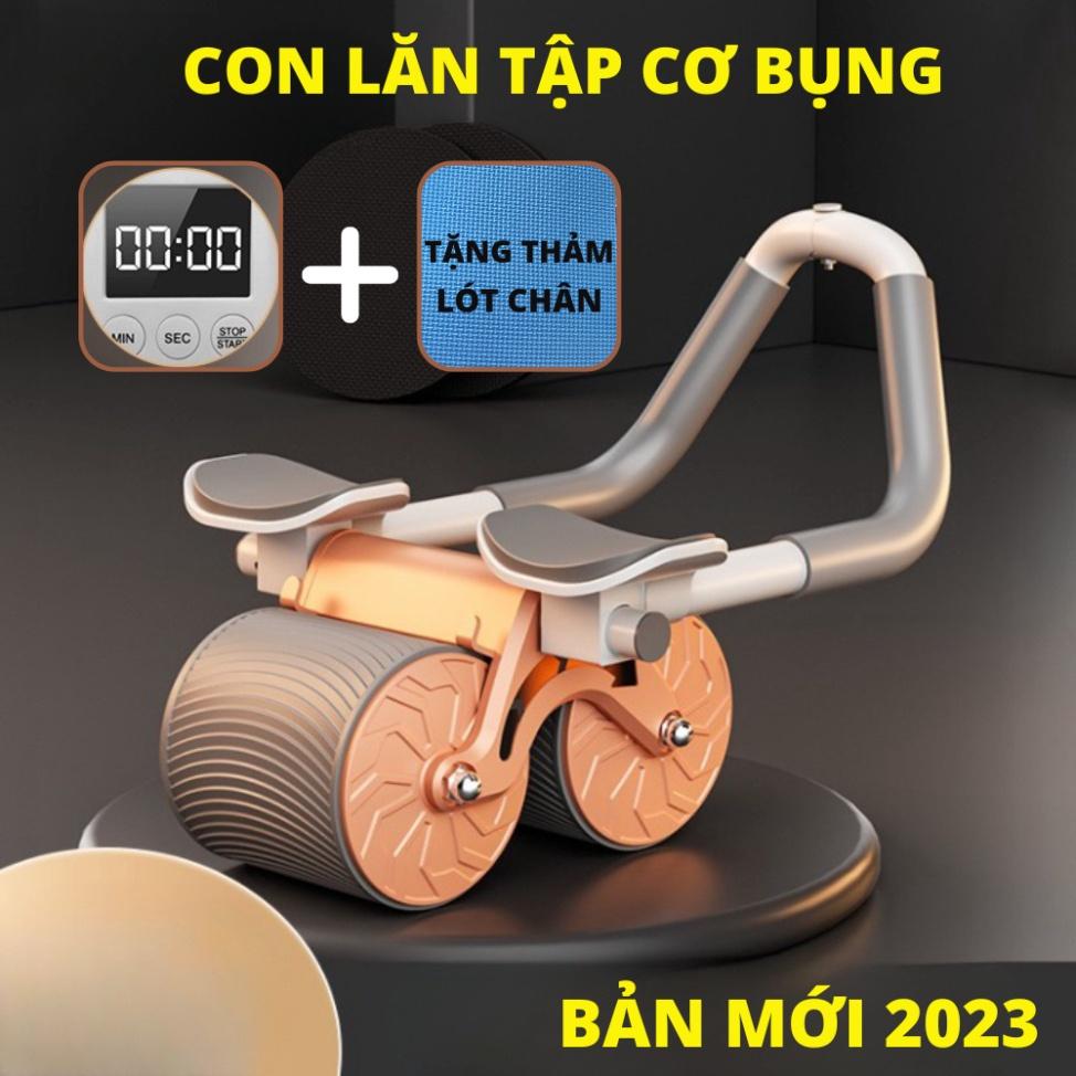 Con Lăn Tập Bụng Trợ Lực - Dụng Cụ Tập Cơ Bụng Hỗ Trợ Tập Plank Bằng Con Lăn Siêu Tiện Dụng - Hãng Dododios - Trợ Lực - Ko Màn Hình