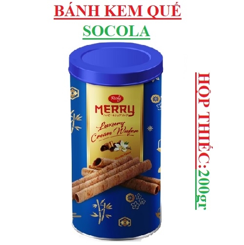 Bánh quế nhân kem vị socola Merry Richy 200g