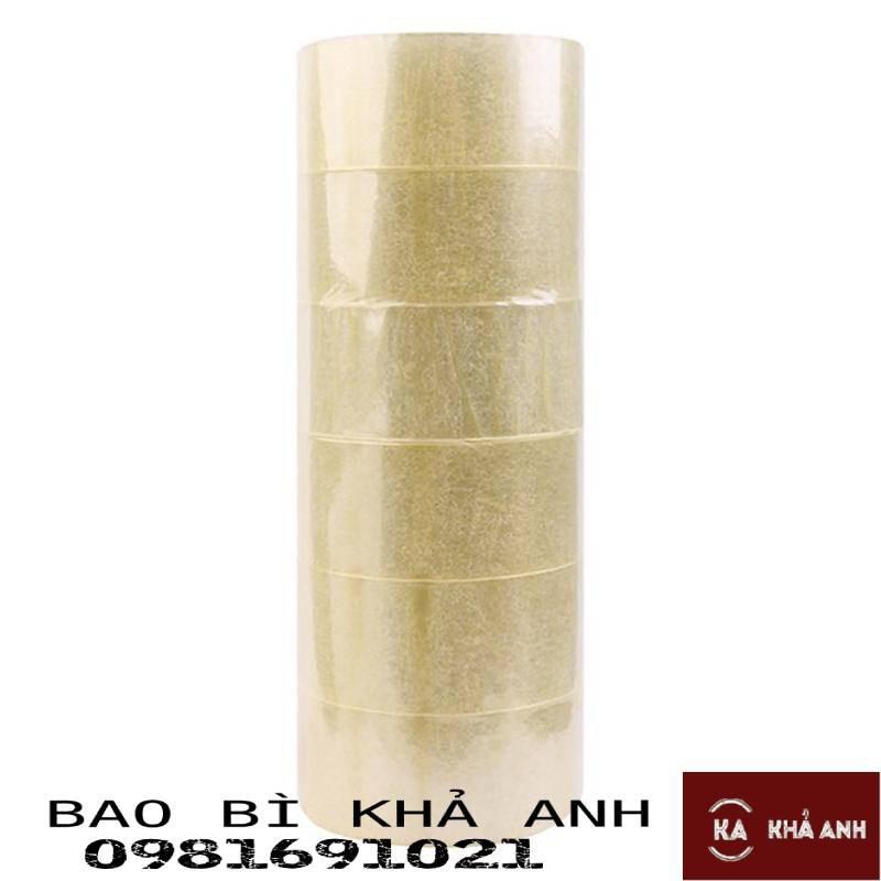 ️Băng keo 100 Y ( Trong, đục ) 1 Cây băng keo 6 cuộn - Siêu Dính Chắc