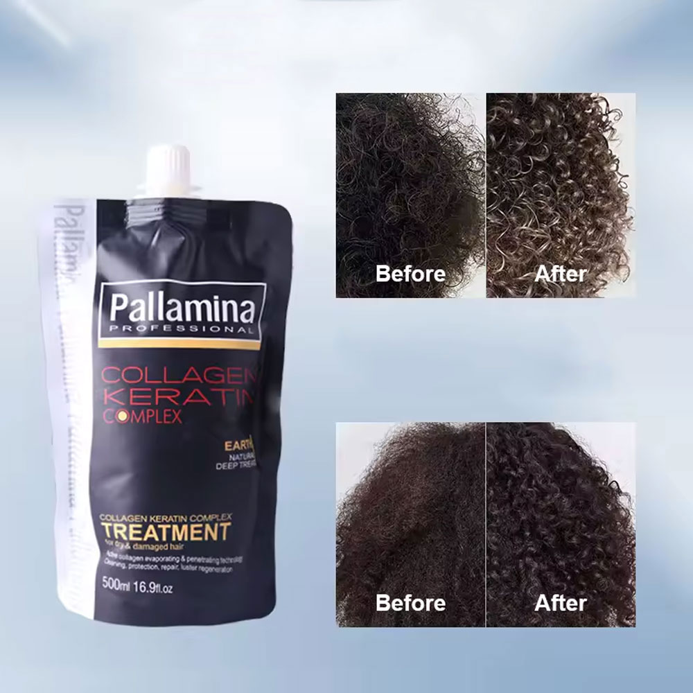 Kem hấp ủ tóc Pallamina X2 Collagen Keratin Complex Treatment siêu mượt 500ml