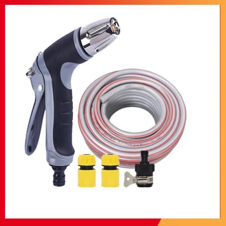 Bộ dây và vòi xịt rửa xe tưới cây tăng áp 3-5m 206817