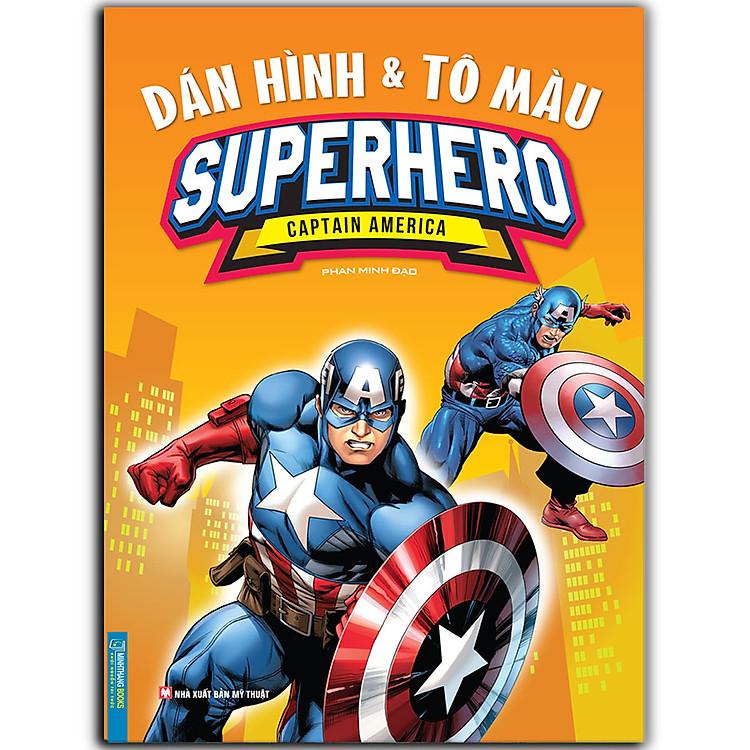 Sách Dán hình và tô màu SUPERHERO SUPERMAN (Bìa Mềm)