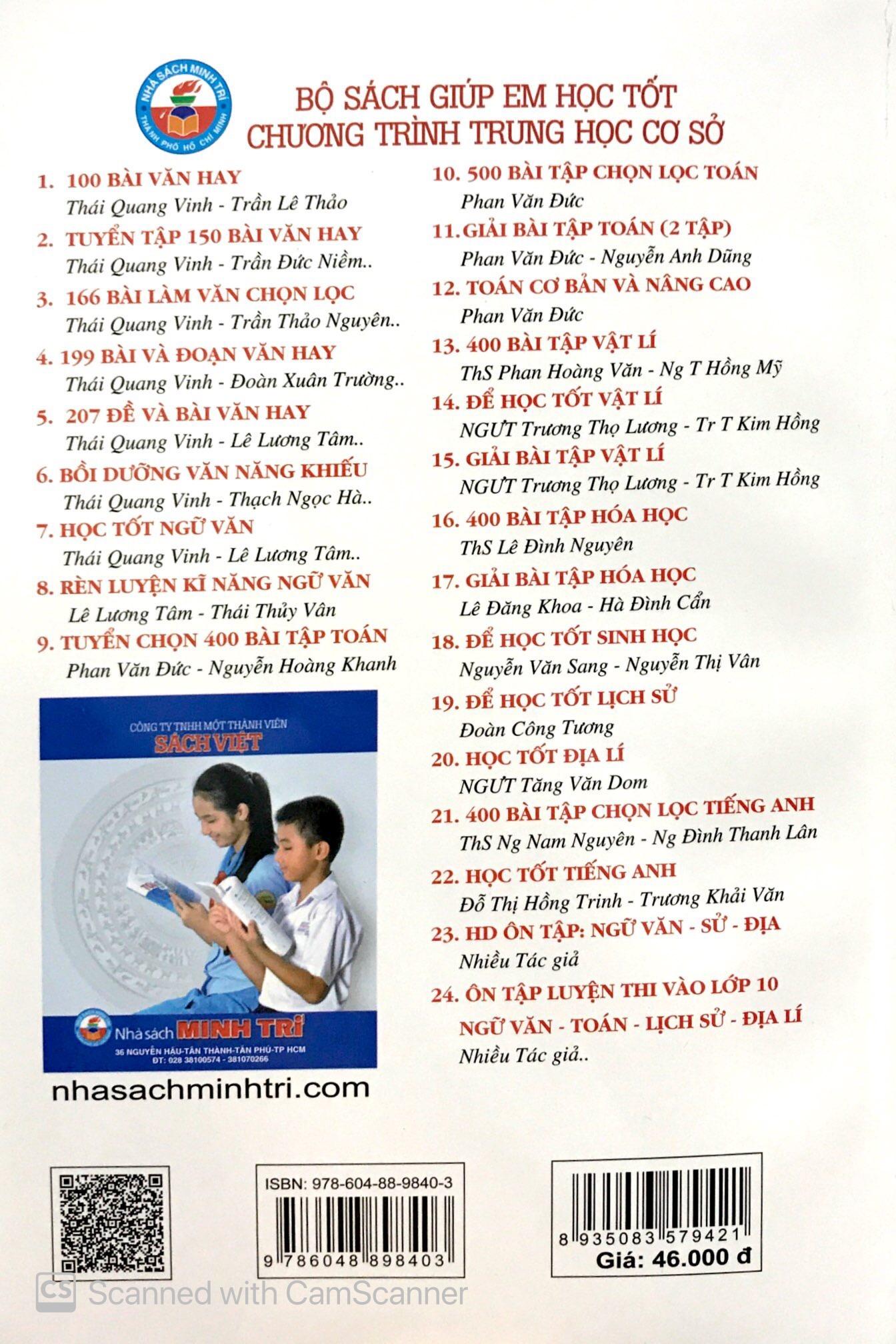 400 Bài Tập Vật Lí 9 (Tái Bản 2020)