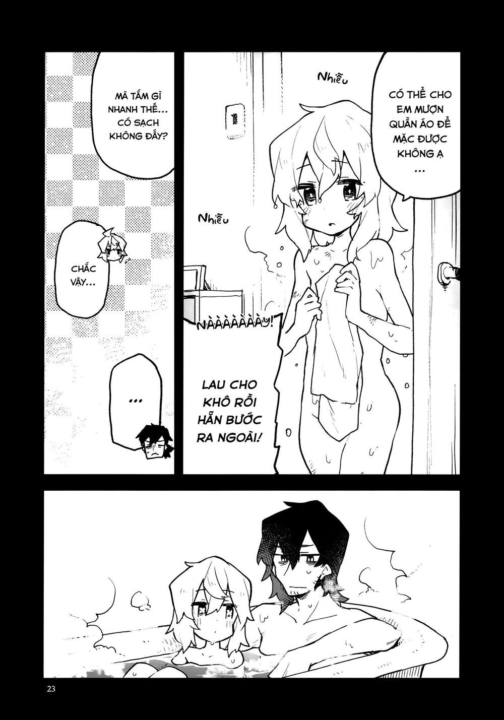 the story of a terrifying hitman and a little girl chapter 3.5 3