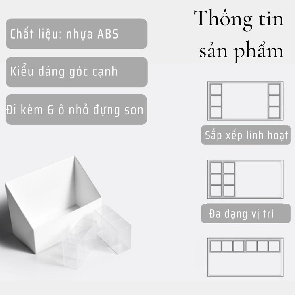 Kệ đựng mỹ phẩm, khay đựng mỹ phẩm kèm khay son trong suốt