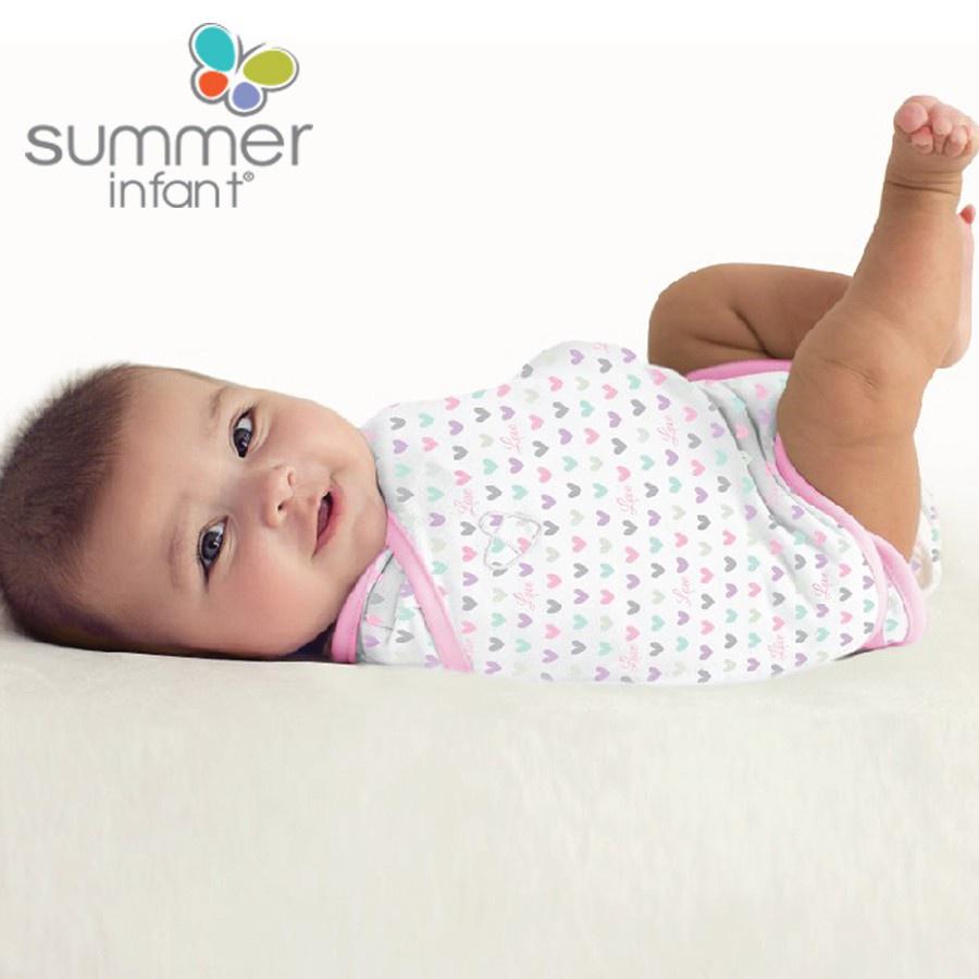 (0-3m) Chăn quấn / quấn chũn hở chân Summer Infant size S