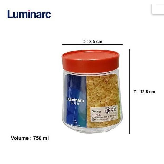 Hũ thủy tinh Luminarc Swing 500ml , 750ml | Thủy tinh Cao cấp , Tùy Chọn Dung Tích