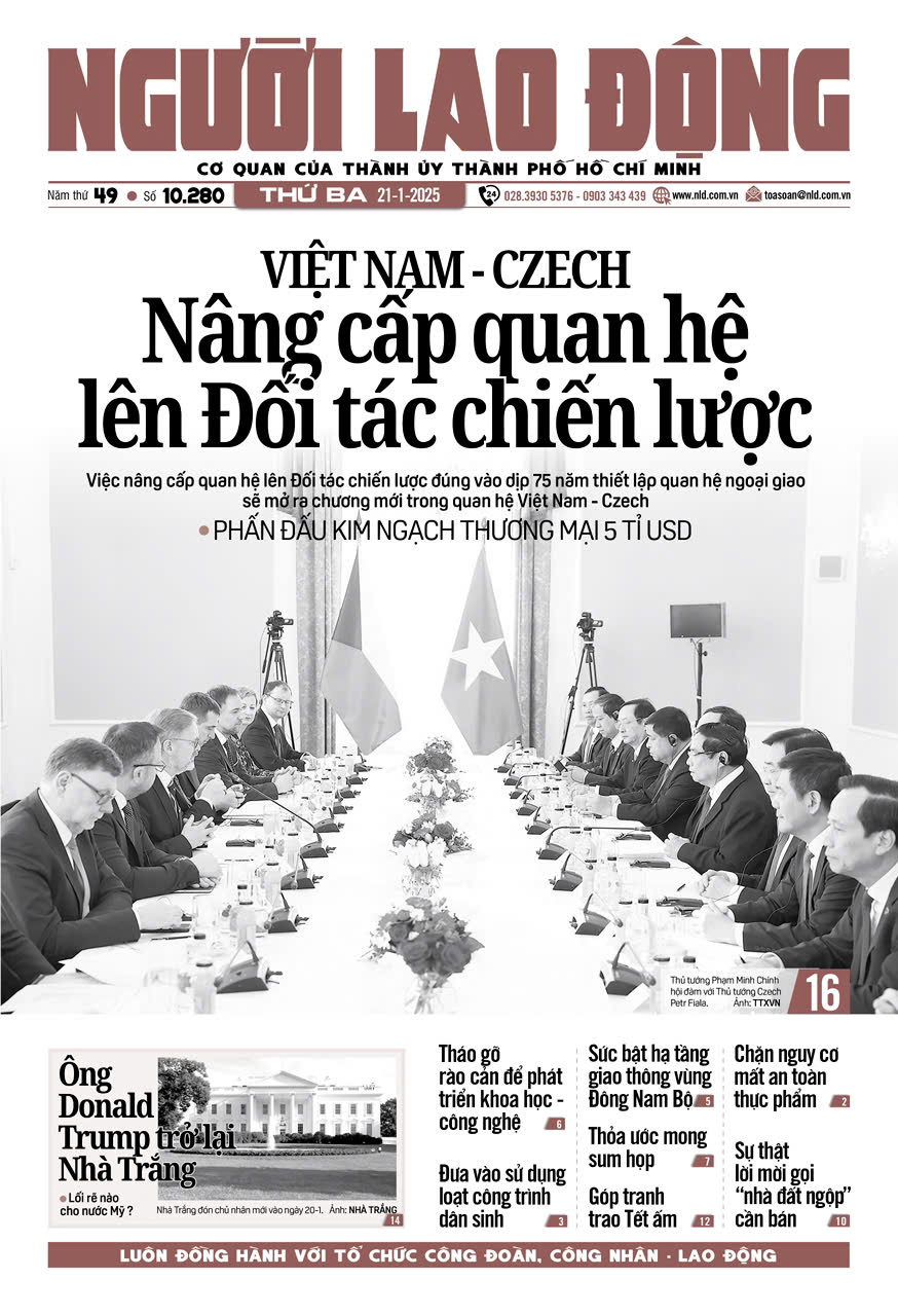 báo Người Lao Động từ ngày 20-01-2025 đến 24-01-2025