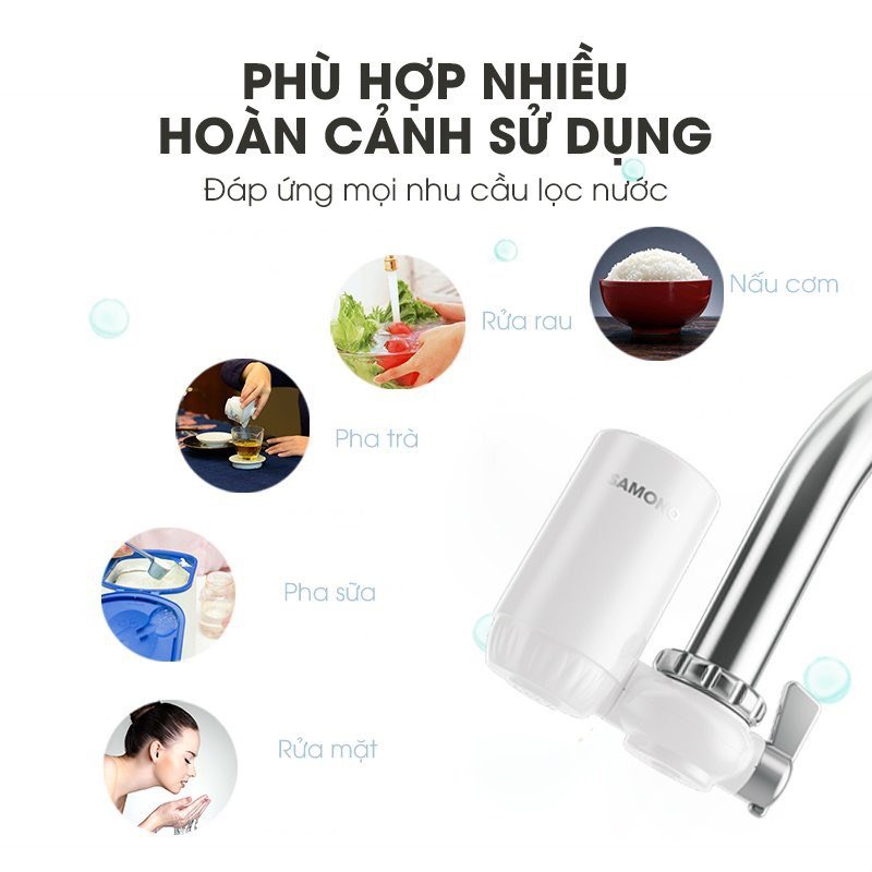 Bộ lọc nước tại vòi 5 lớp lọc cao cấp SAMONO SW-WPW11 - Hàng chính hãng