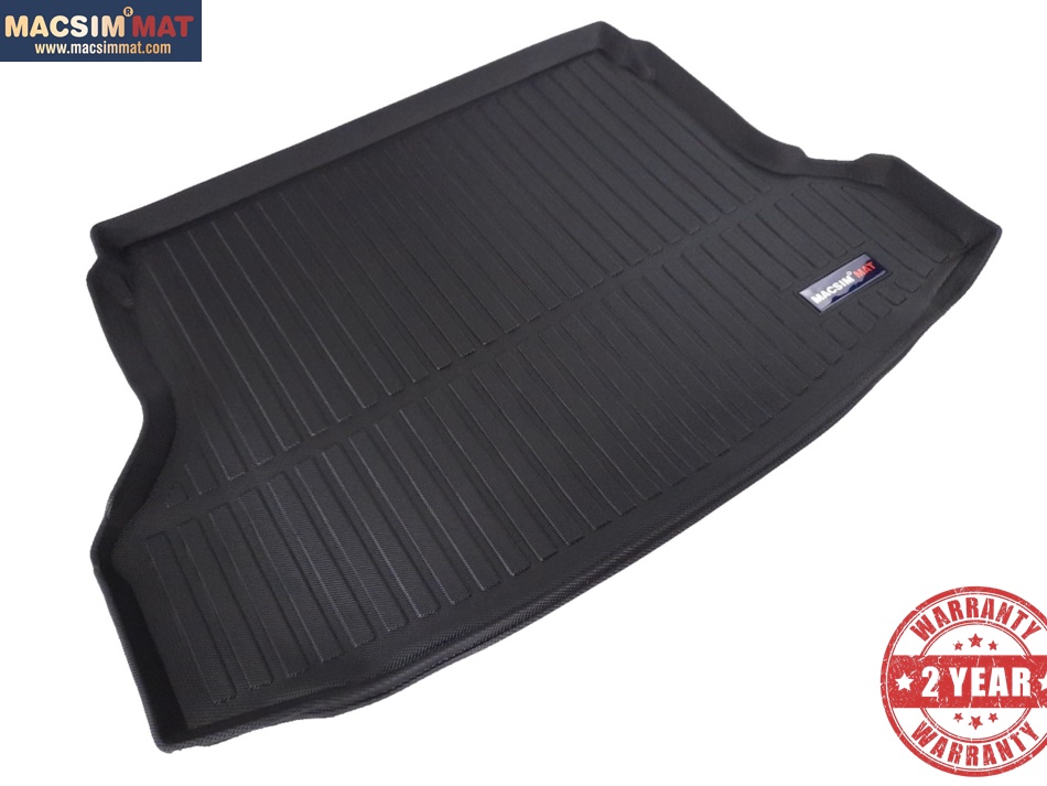 Thảm lót cốp xe ô tô Nissan X trail 2014-2017 nhãn hiệu Macsim chất liệu TPV màu đen hàng loại 2