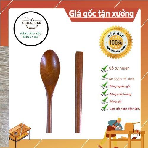Thìa sinh tố bằng gỗ Nhãn an toàn dùng cho ăn uống ,decor - Đồ dùng nhà bếp 68