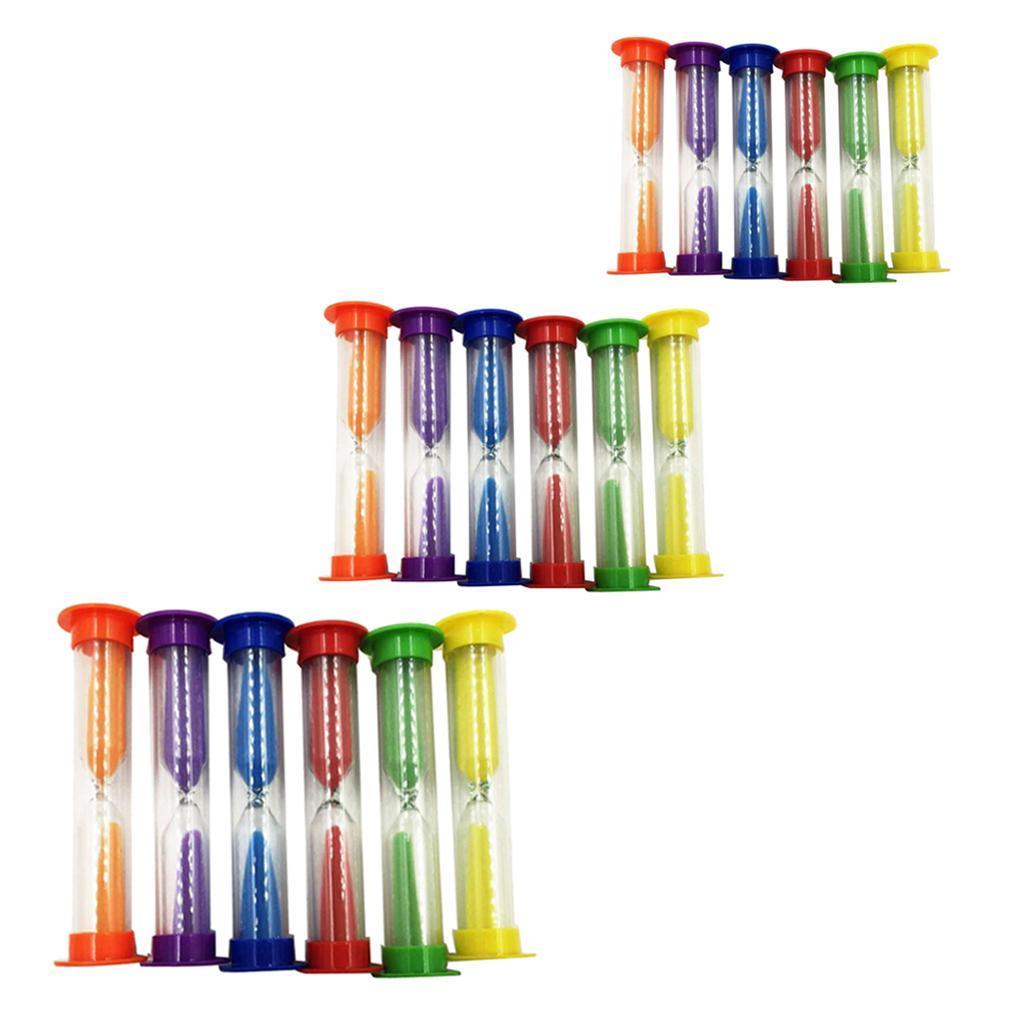 6pcs Kitchen Cooking Baking Sand Timer Set Reading Hourglass