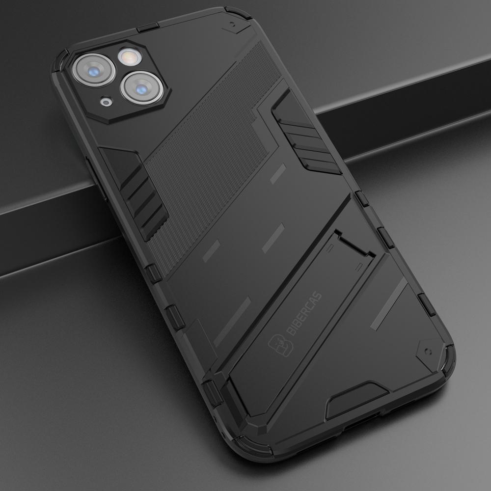 Ốp lưng cho iPhone 14 Plus, Ốp chống sốc Iron Man PUNK cao cấp kèm giá đỡ cho iPhone 14 Plus