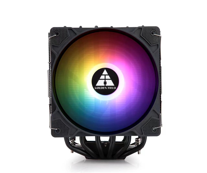 Tản nhiệt CPU GOLDEN FIELD WIND BLACK 2 FAN Led RGB Fan 12cm Bảo hành 24 tháng - Hàng chính hãng