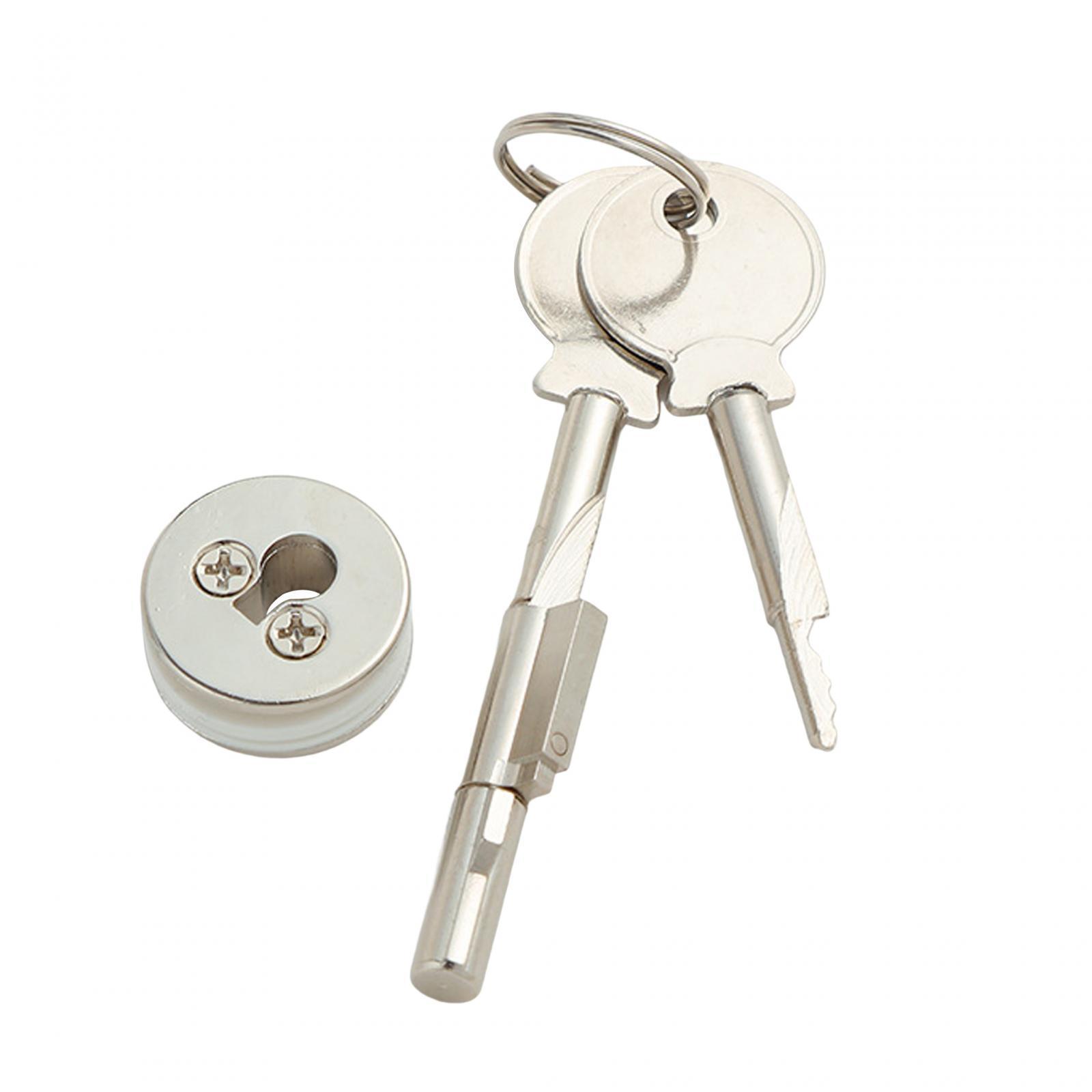 Display Cabinet Lock Easy to Install Universal Sliding Door Lock Counter Lock for Dresser Lock Refrigerator Lock Mailbox Lock