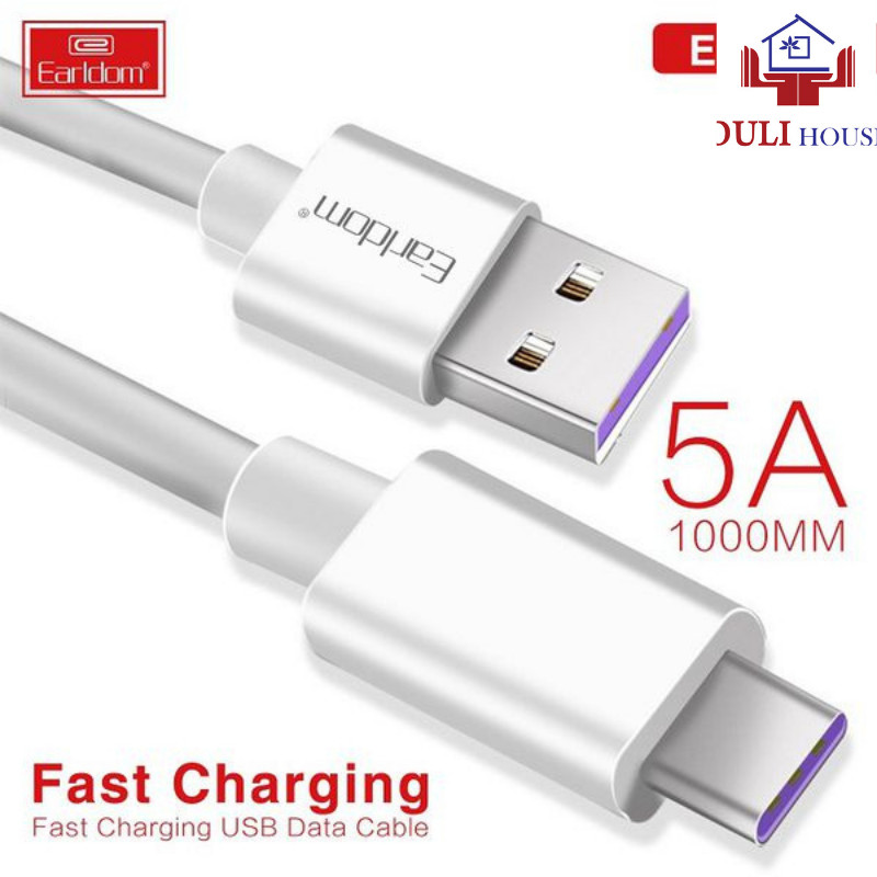 Cáp Sạc Nhanh cổng kết nối USB Type C 5A Cho Samsung S10 S9 QC 3.0 sử dụng cho HUAWEI Xiaomi Redmi - Hàng Chính Hãng