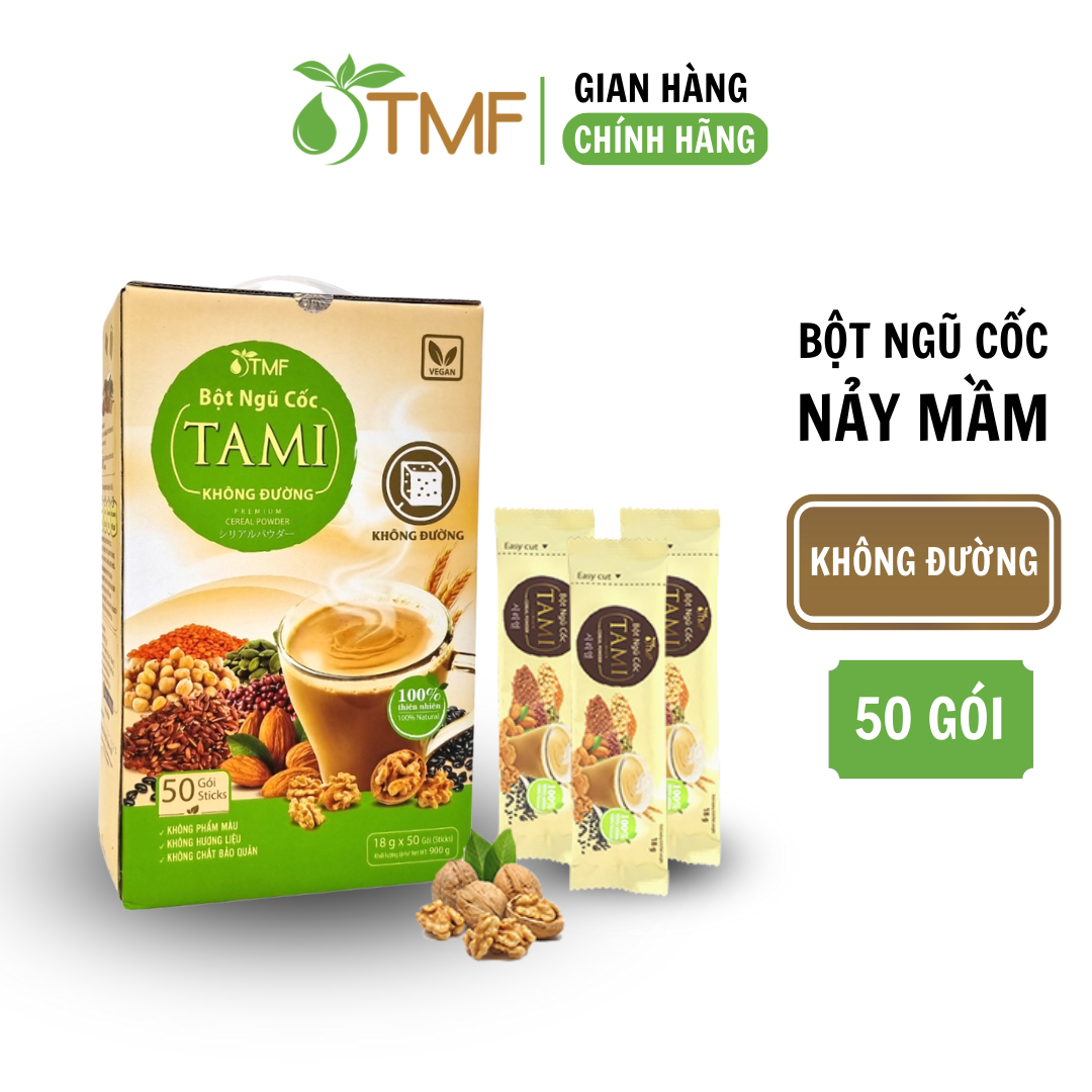 Bột ngũ cốc nảy mầm Tami không đường 900g TÂM MINH FOODS