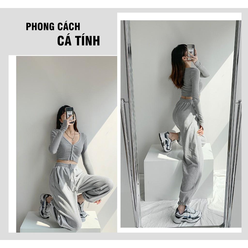 Quần Jogger len tăm nữ chất đẹp thời trang