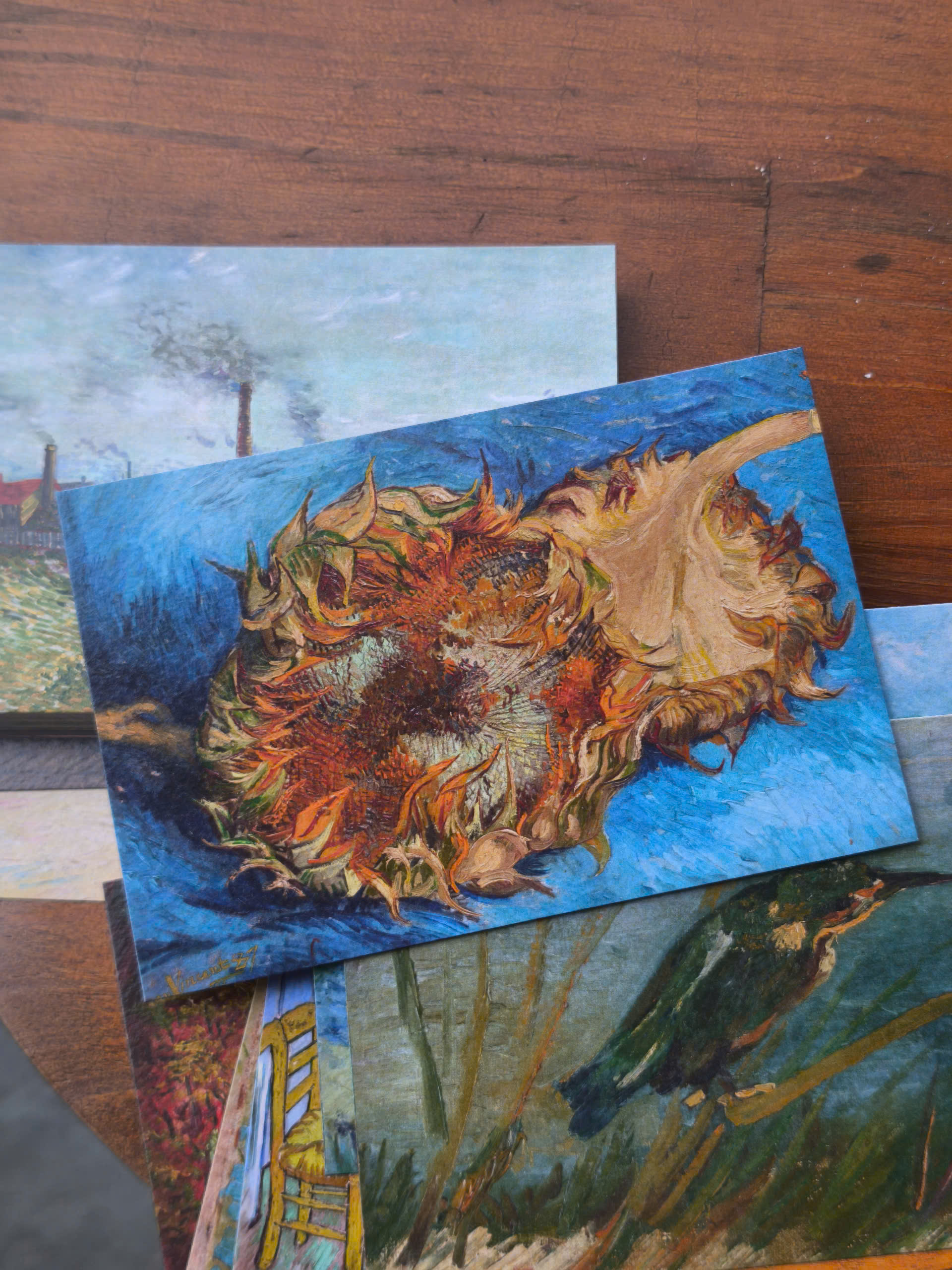 BỘ 100 POSTCARD VAN GOGH – Giấy mỹ thuật 300g cao cấp - Nho Xanh