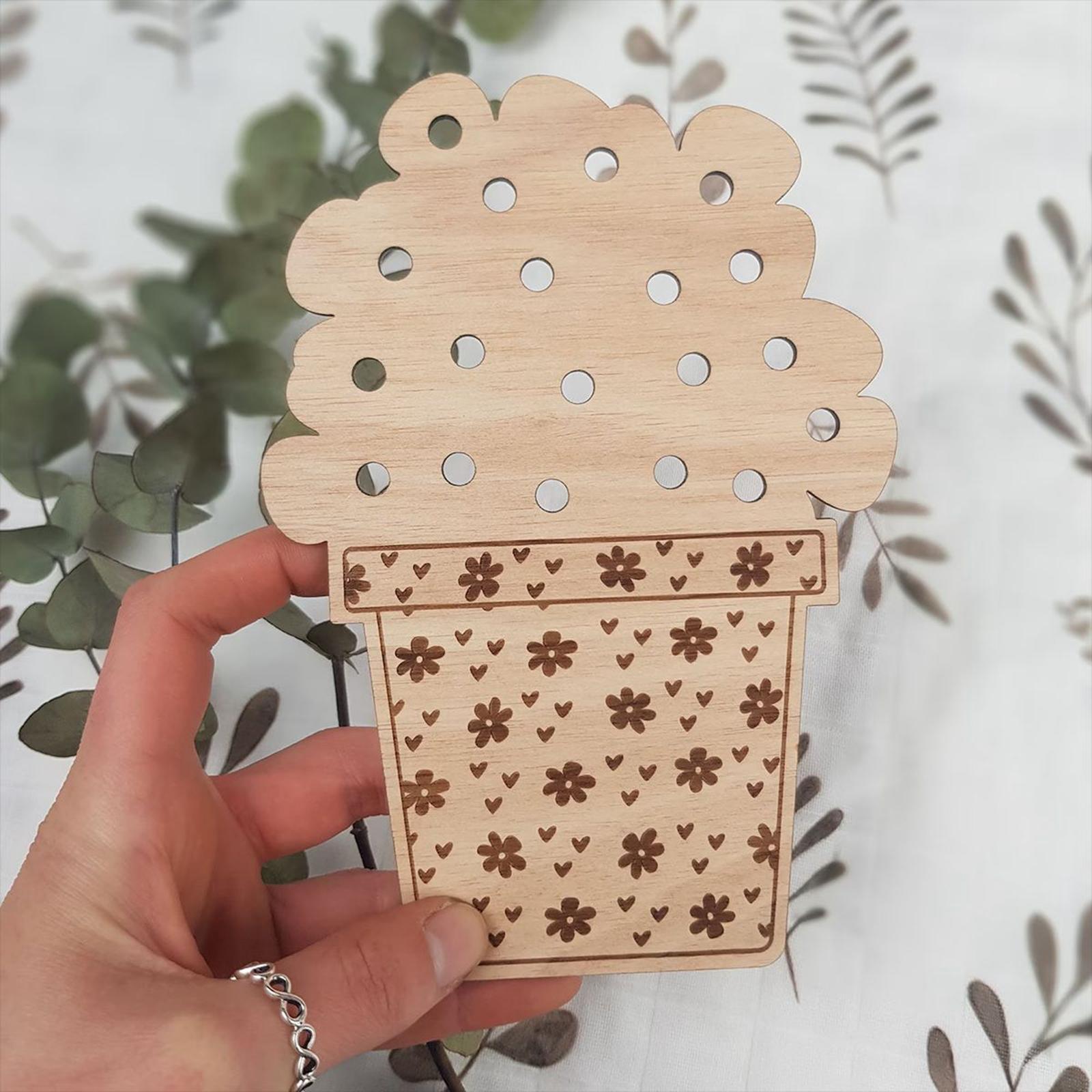 Hand Picked Flower Holder Board Filler Crafts Children Activity Educational Toys Nature Exploration DIY Bouquet Mother's Day Gift from Kids