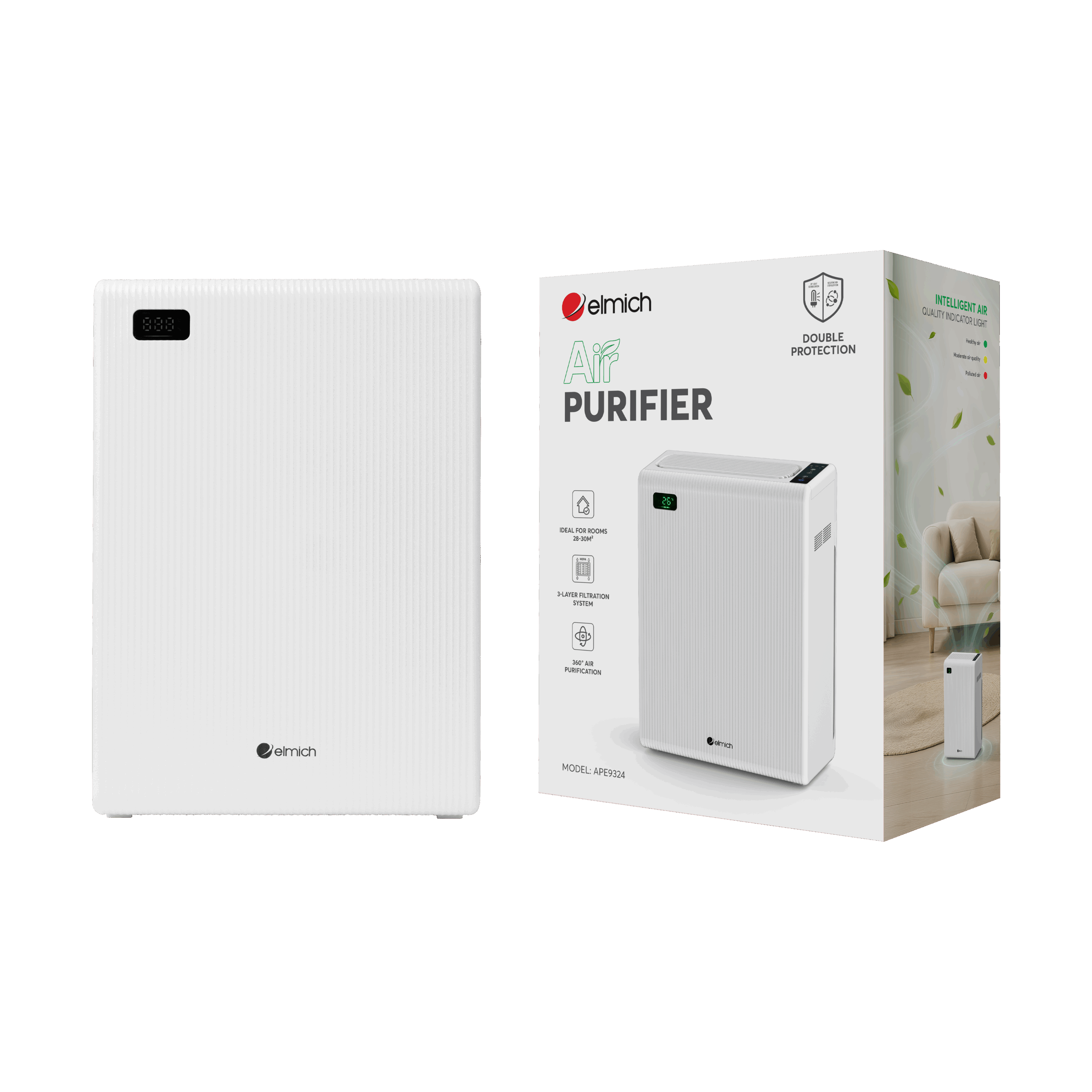 Máy lọc không khí Elmich APE9324 - Hàng chính hãng