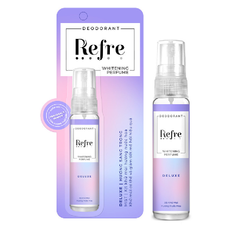 Xịt Khử Mùi Dưỡng Trắng Hương Nước Hoa Refre Whitening Deluxe Hương Sang Trọng (30ml)